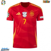 Spania Alvaro Morata #7 Hjemmedrakt EM 2024 Kortermet